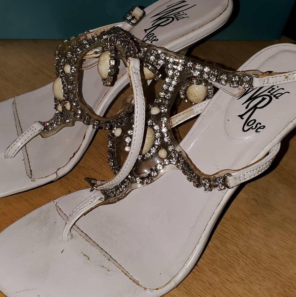 Wild rose sandals size 6.5 beaded